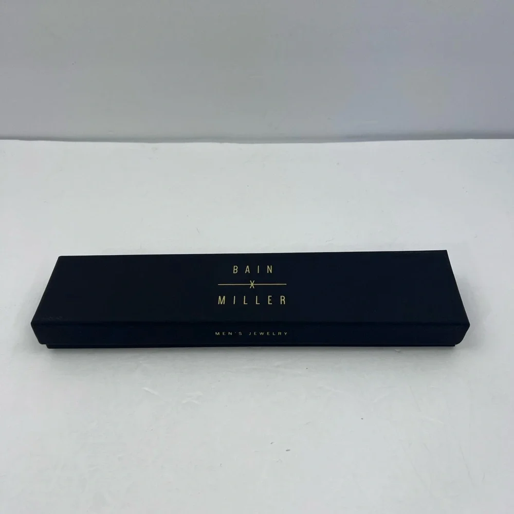 BAIN MILLER, MEN’S “BRASS” BRACELET GOLD COLOR, ITALIAN CHAIN STYLE 9 INCHES